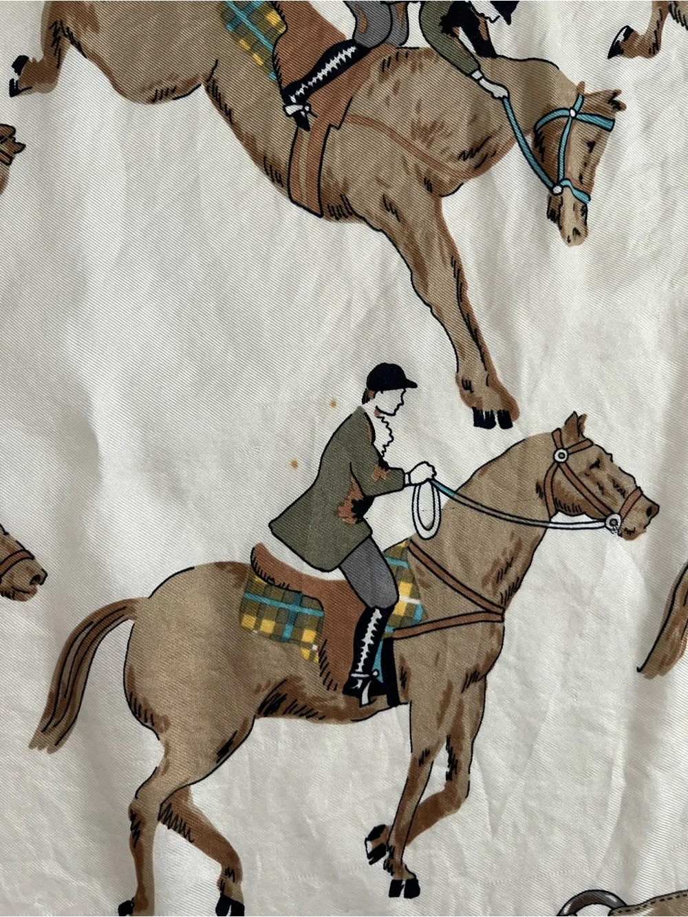 Loredano Equestrian silk scarf